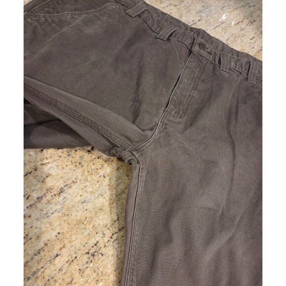 Carhartt Pants Utility Men 44x32 Brown Cotton Canvas Carpenter Work B324 DFE - Picture 4 of 11